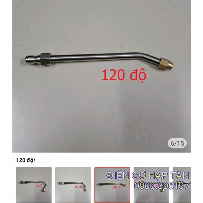 Cần béc xịt rửa xe DÀI 30CM , vệ sinh máy lạnh , máy giặt 45_ 90_ 120 độ