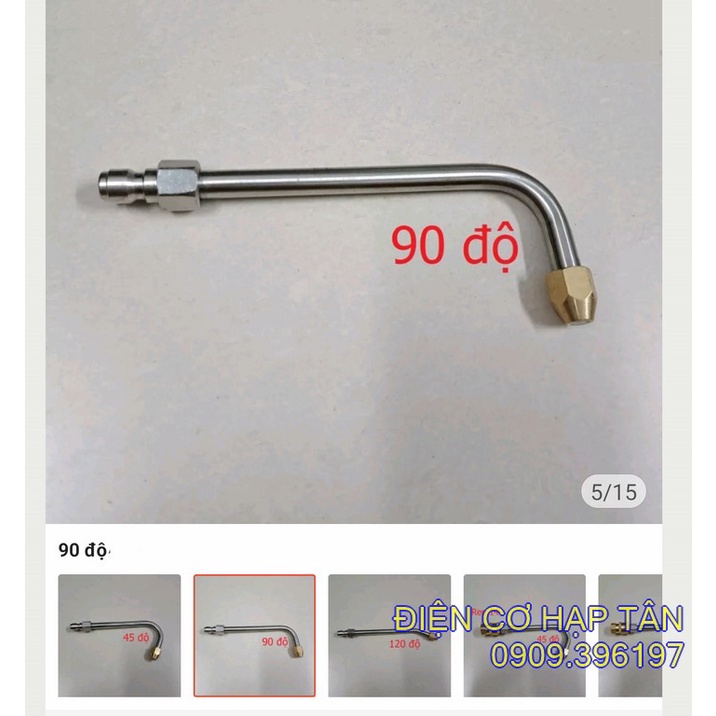 Cần béc xịt rửa xe DÀI 30CM , vệ sinh máy lạnh , máy giặt 45_ 90_ 120 độ