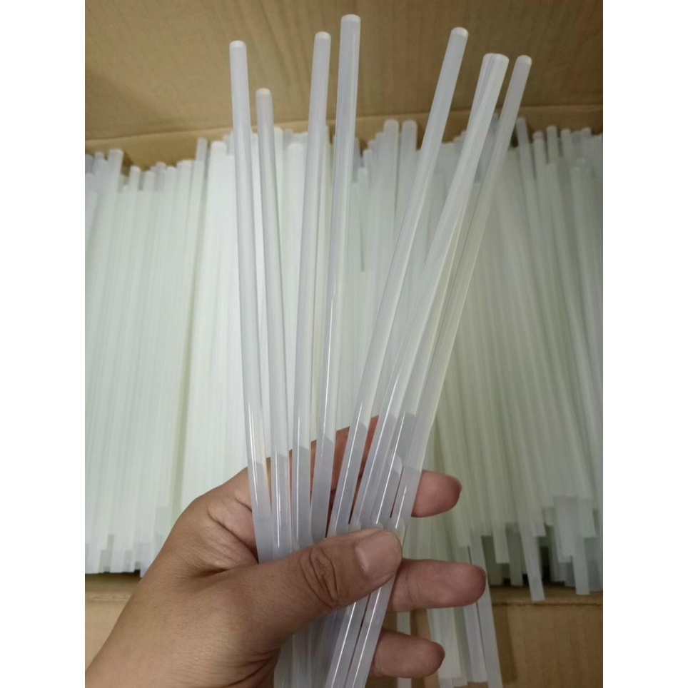 Keo nến, loại trong,  đường kính 7mm, dài 25cm, làm handmade, dán đồ, decor, trang trí