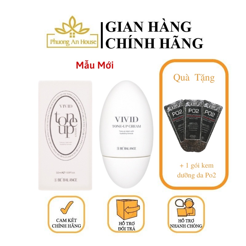 Kem dưỡng da Vivid Tone Up Be'balance 50ml nâng tone Hàn Quốc (MẪU MỚI) - PHUONGANHOUSE