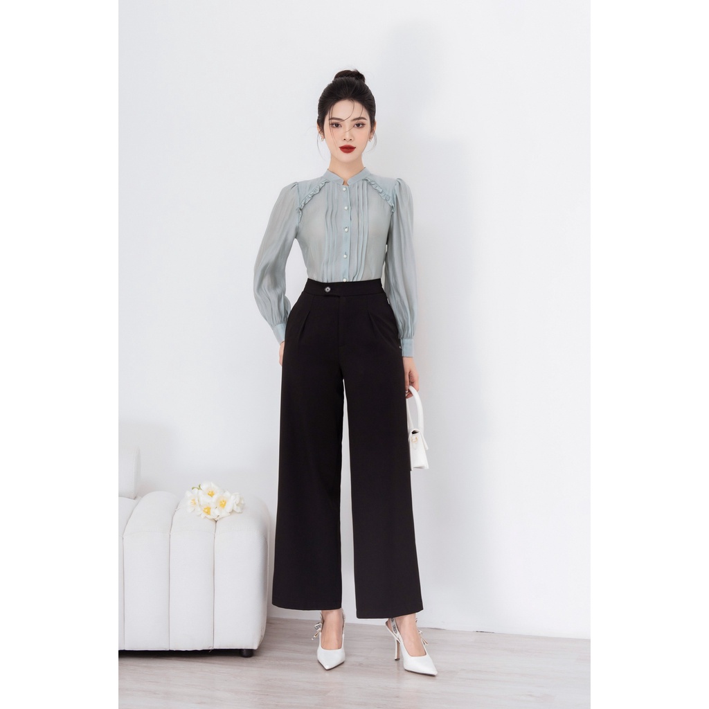 Quần culottes ly bong cạp quai nhê TIINSTORE Q0D151