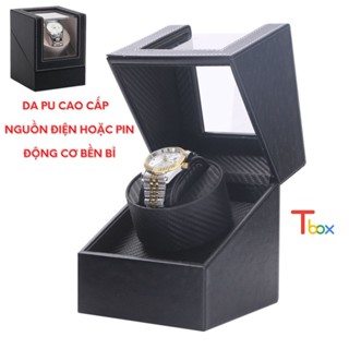 Hộp đựng đồng hồ cơ xoay tự động Tbox loại 1 đến 2 ngăn