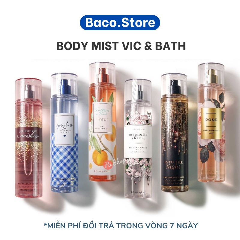 Body mist, Xịt Thơm Toàn Thân Victoria Secret 236ml Sang Trọng, Nhẹ Nhàng