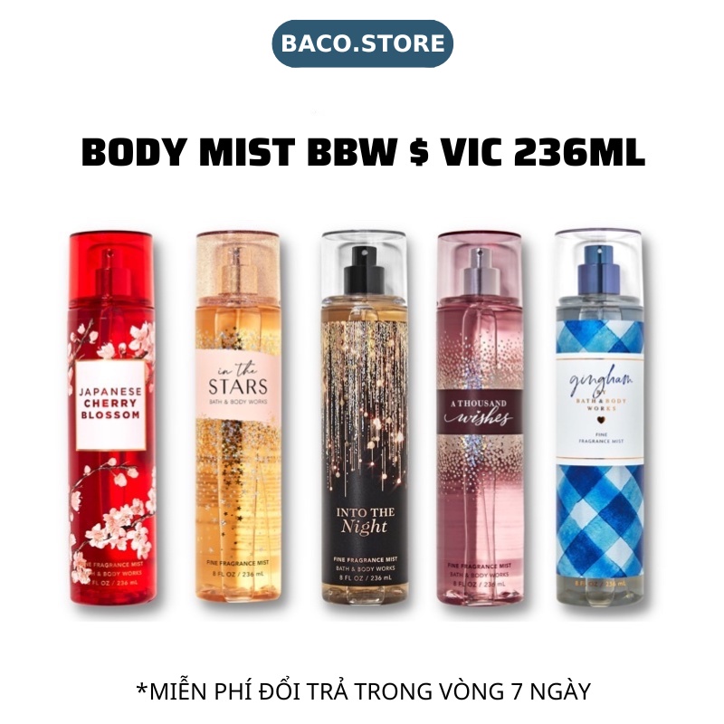 Body mist, Xịt Thơm Toàn Thân Victoria Secret 236ml Sang Trọng, Nhẹ Nhàng