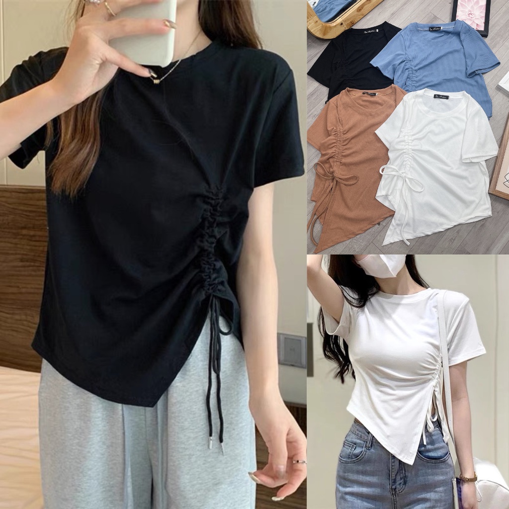 Áo Thun Cổ Tròn Bigsize, Áo thun Lên Phom Tôn Dáng Che Bụng Cực Dễ Thương G35