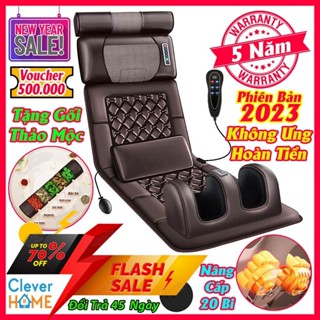 Thảm mát xa toàn thân có kèm gối thảo mộc và massage chân - Nệm, đệm, gối, máy massage toàn thân, cổ vai gáy hồng ngoại