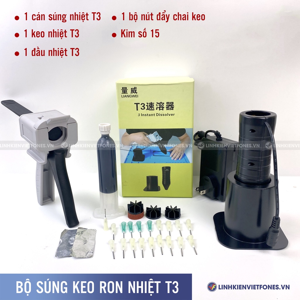 BỘ DỤNG CỤ DÁN KEO RON NHIỆT T3