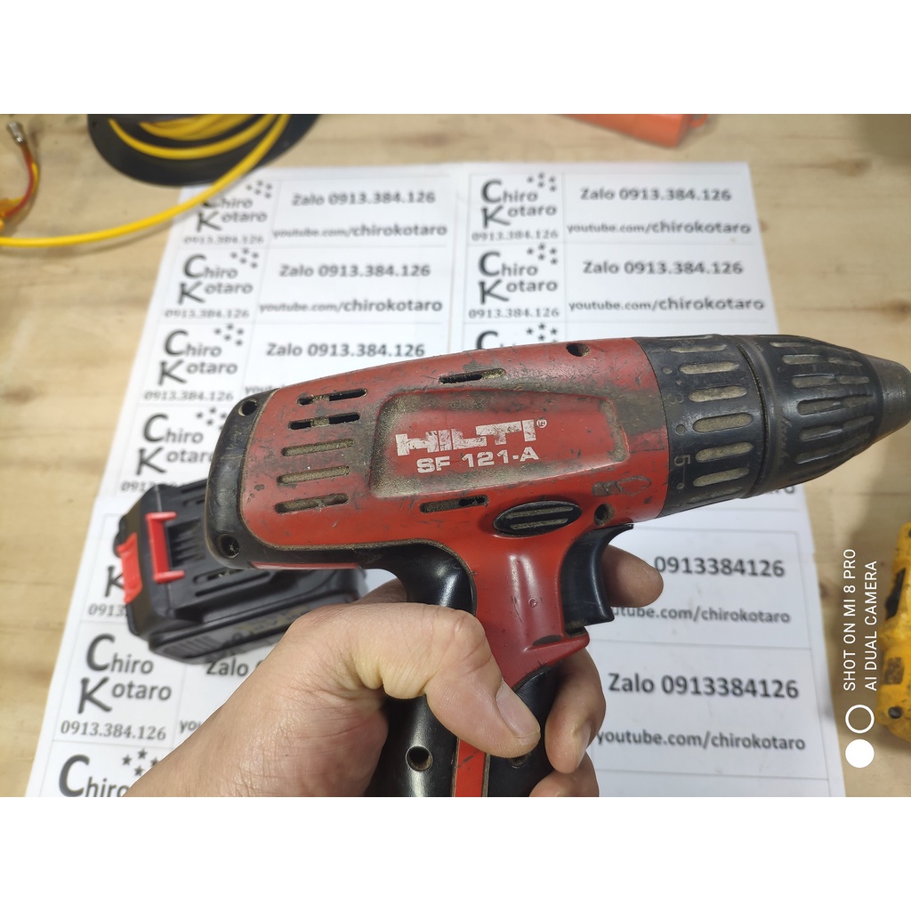 Đế chuyển máy Hilti 12V NiMH pin đút đút sang dùng hộp pin Makita LXT đóng 12V hoặc 14V