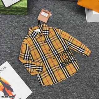 Áo sơmi dài tay BBR bé trai