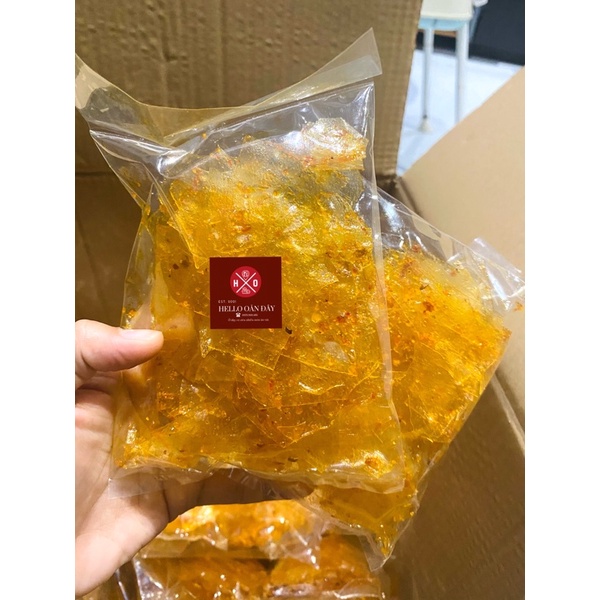 Bánh tráng sấy mắm tép Bình Định - Ăn vặt Hello Oăn Đây