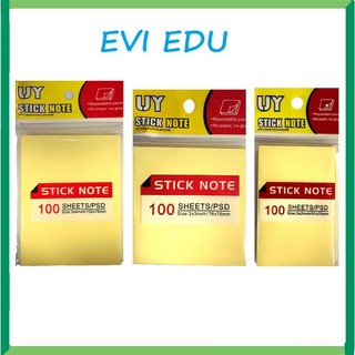 Giấy note ghi chú uy i giấy nhớ uy các cỡ 3x2 / 3x3 / 3x4 rẻ đẹp 100 tờ / tập