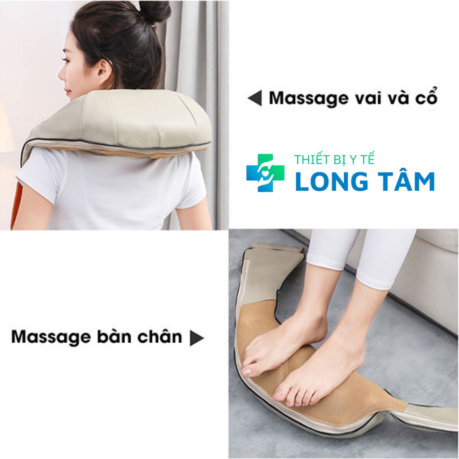 Máy Massage Cổ Vai Gáy Hồng Ngoại 6D HM-V85 , Đai mát xa đa năng, matxa vai gáy, bụng, Cổ, lưng eo, chân tay