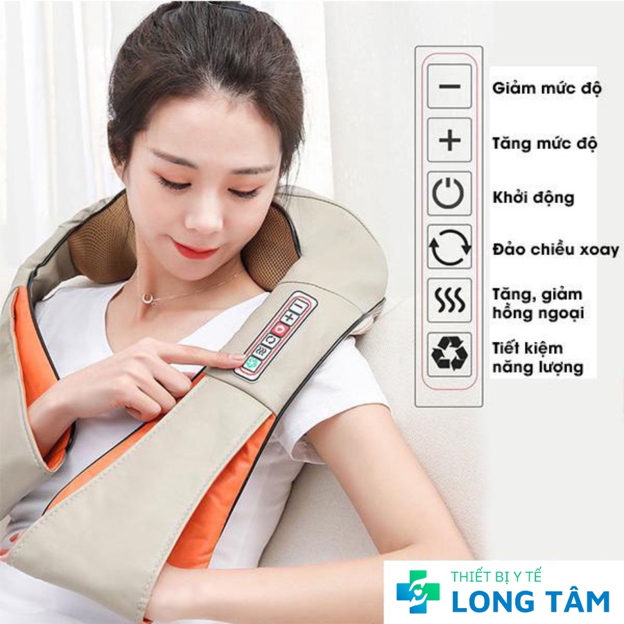 Máy Massage Cổ Vai Gáy Hồng Ngoại 6D HM-V85 , Đai mát xa đa năng, matxa vai gáy, bụng, Cổ, lưng eo, chân tay