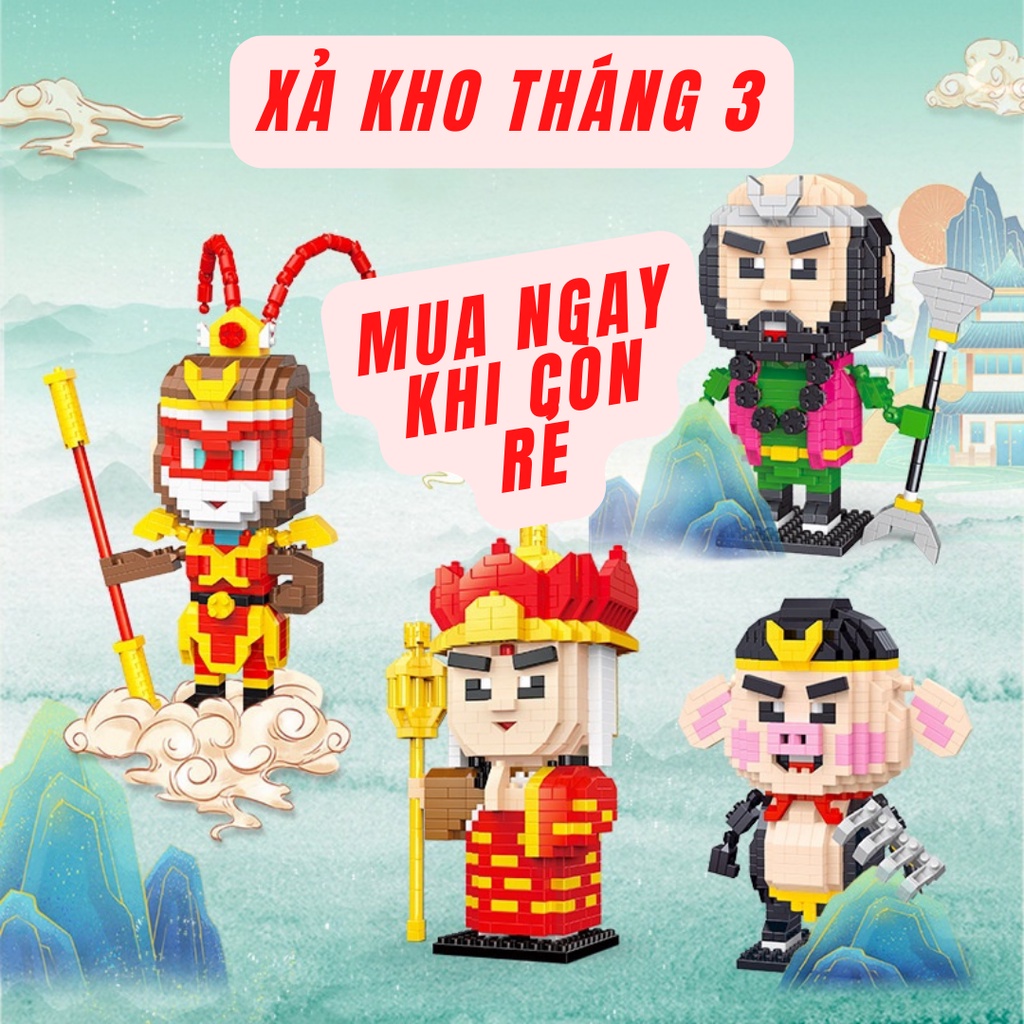 Mô hình lắp ráp quà tặng đồ chơi Tây Du Ký bản chuẩn bản đẹp sưu tầm lưu niệm