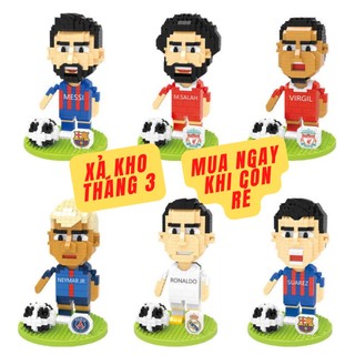Lego cầu thủ đồ chơi mô hình lắp ráp lắp ghép bóng đá nổi tiếng Messi,Ronaldo,Neymar,Suarez,Salah,Van Dijk