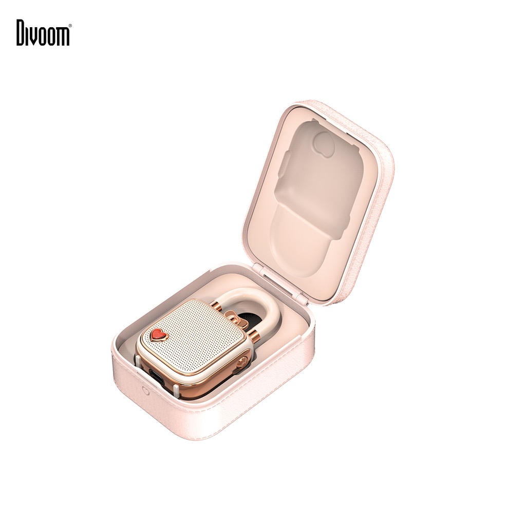 Loa Bluetooth Divoom Lovelock Pink công suất 5W kiểu dáng dễ thương