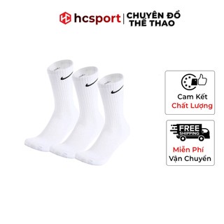 [HÀNG XỊN] Tất Cao Cổ, Vớ Cổ Cao Unisex Dệt Kim Cao Cấp Trơn Màu Trắng Đen Thể Thao Đá Bóng Dài Dày