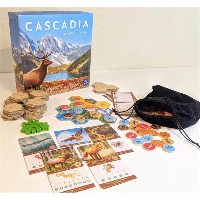 Trò chơi board game Cascadia dành cho 1-4 người chính hãng