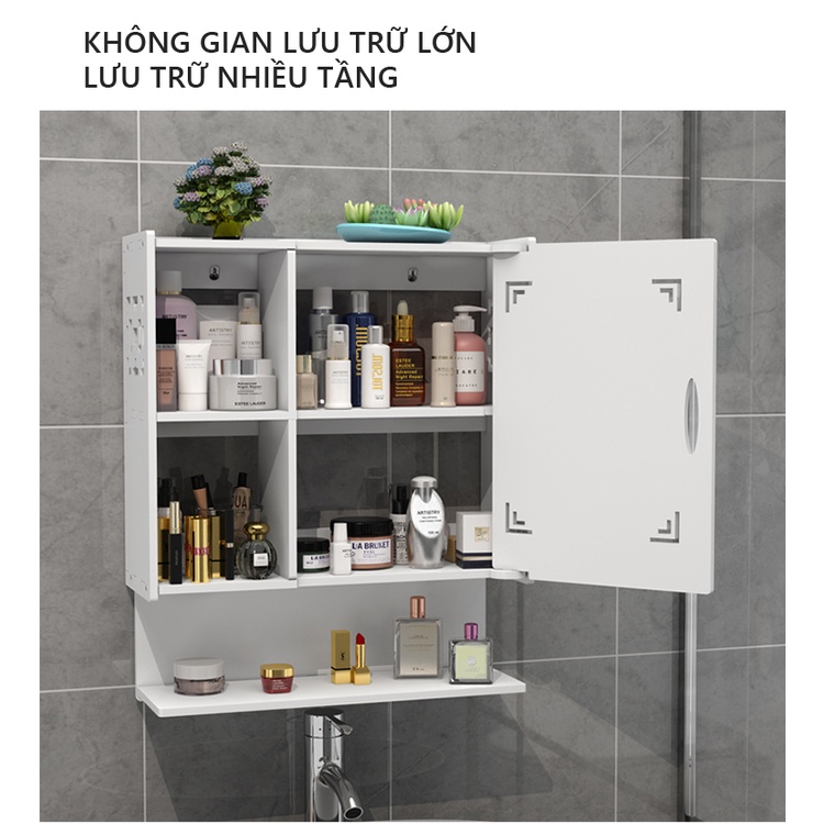 Gương treo phòng tắm, kết hợp kệ để đồ thông minh thương hiệu UNLIMI - IG413