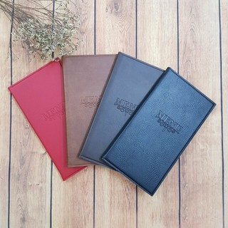 Quyển sổ Menu kích thước 17*31cm bìa da PVC loại 1 cao cấp 10 lá hoặc 20 lá dày - khắc logo lên bìa theo yêu cầu