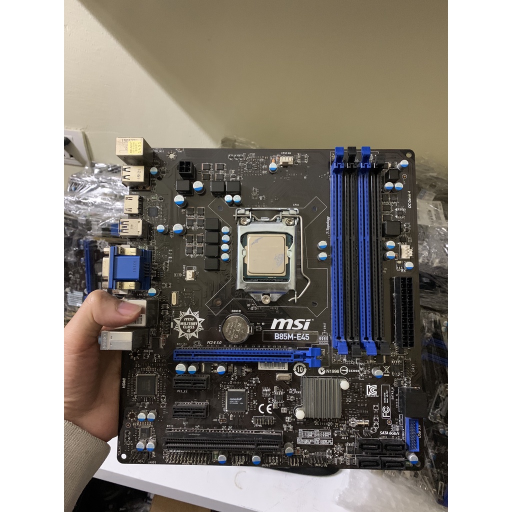 MAIN MSI B85M-E45 BẢN 4 KHE RAM soket 1150 hàng đẹp