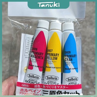 [TANUKI ART] Màu Holbein Acrylic Gouache Set Primary