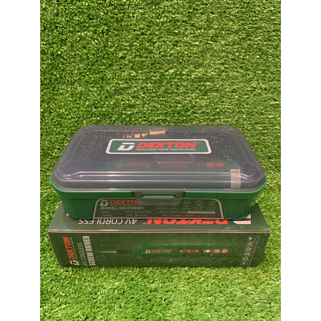 Chính Hãng] Máy bắt vít thẳng DEKTON Dk-CV0401 kèm 35 chi tiết cao cấp không chổi than bảo hành hãng