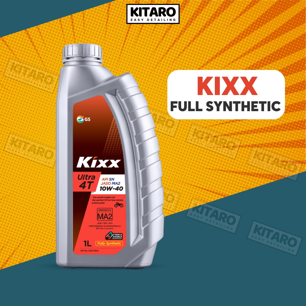 Nhớt Kixx Ultra 4T 10W40 1L 100% Tổng Hợp