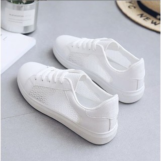 Giày thể thao nữ siêu nhẹ phối lưới cá tính - Xả hàng tồn kho còn nguyên vẹn có hộp (Còn size 35)