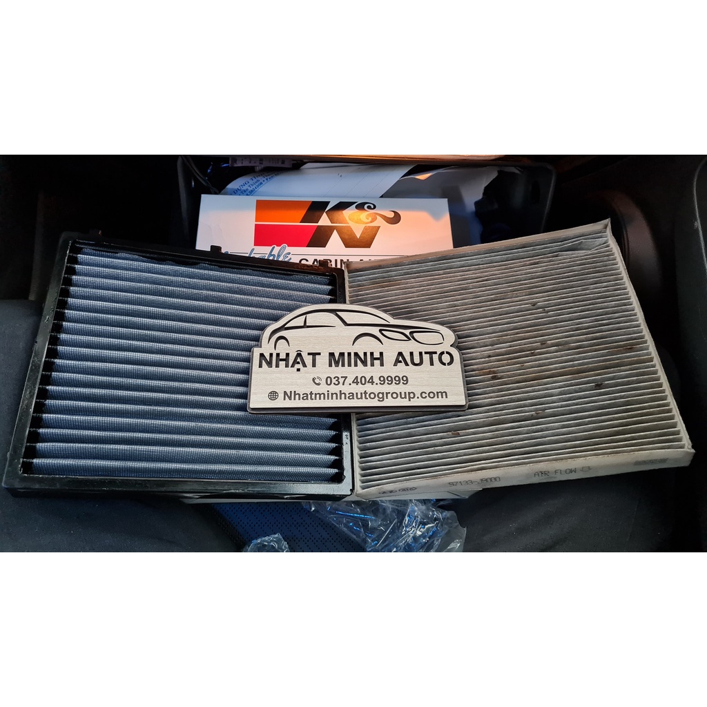 LỌC ĐIỀU HÒA Ô TÔ K&N VF2062 CHO KONA, TUCSON 16+, SELTOS,  ACCENT 18-NAY, BEIJING X7