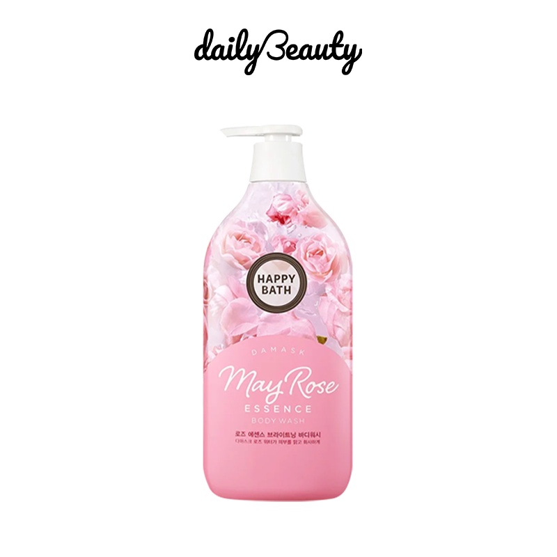 Sữa Tắm Happy Bath Rose Essence Brightning Body Wash 900g Daily Beauty Official