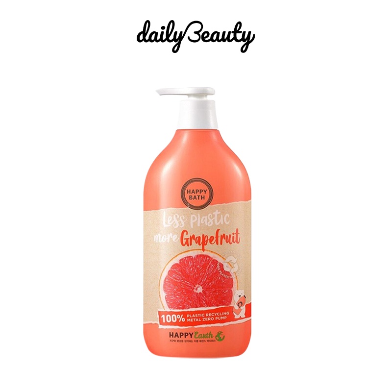 Sữa Tắm Happy Bath Grapefruit Essence Cooling Body Wash 900g Daily Beauty Official