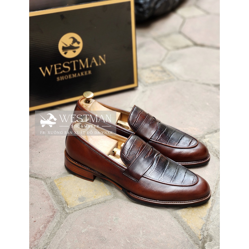 Giày Nam Penny Loafer Da Thật WESTMAN W0024HMCS Cao Cấp