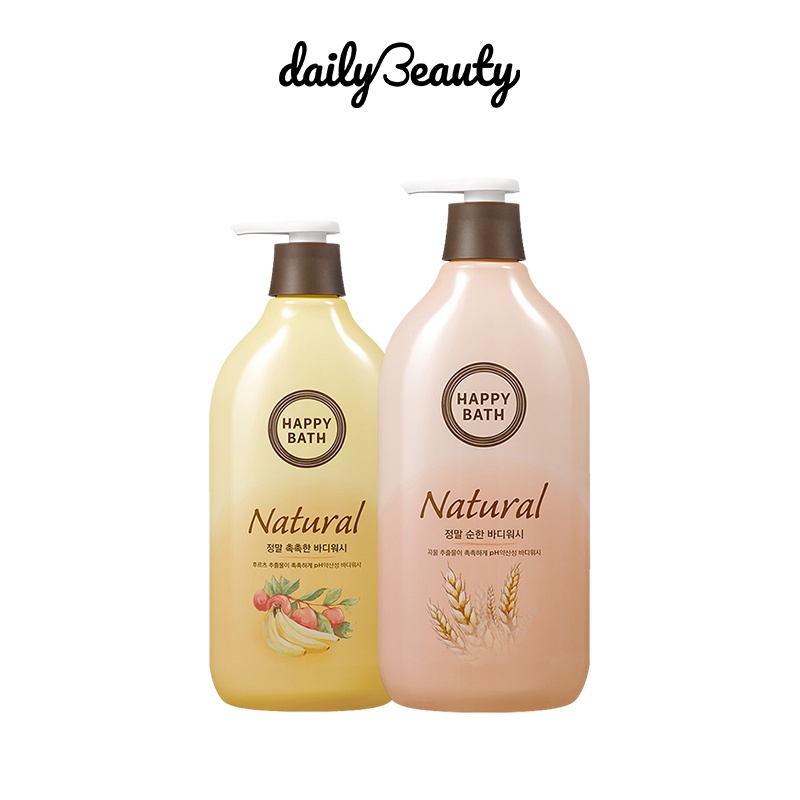 Sữa Tắm Happy Bath  Natural Body Wash 900ml Daily Beauty Official
