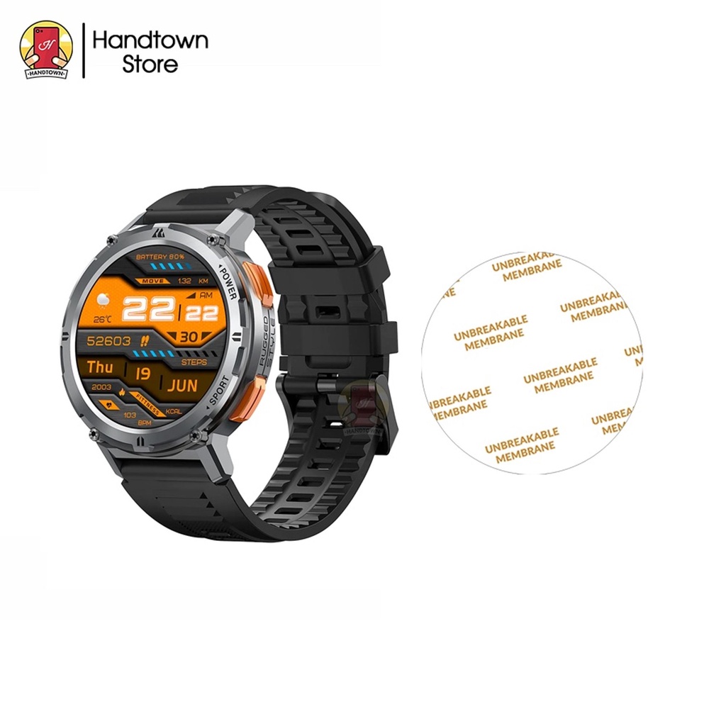Combo 2 Miếng dán đồng hồ thông minh Kospet Tank T2 PPF 4 lớp Handtown