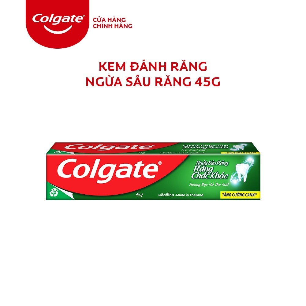 [HB Gift] Kem đánh răng Colgate ngừa sâu răng răng chắc khỏe 45g/tuýp