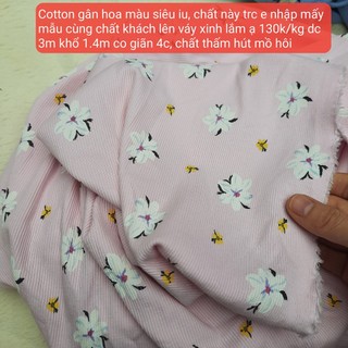 Vải cotton gân 65k/0.5kg