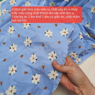 Vải cotton gân 65k/0.5kg