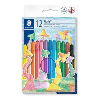 Sáp màu vặn Staedtler 12 màu - Hàng chính hãng Đức
