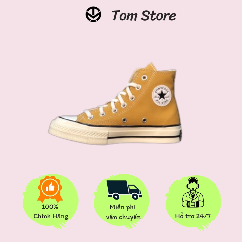 Giày Convers Chuck 70s vàng cổ cao/thấp thời trang đủ size nam nữ - fullbox