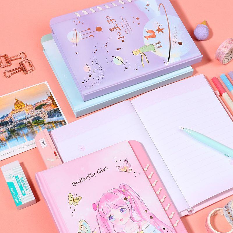 Sổ Nhật Ký Có Mật Khẩu Đa Năng In Hình Hoàng Tử Bé Dễ Thương Cho Bé Gái