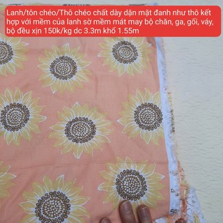Vải lanh chéo/tôn chéo/thô chéo 75k/0.5kg