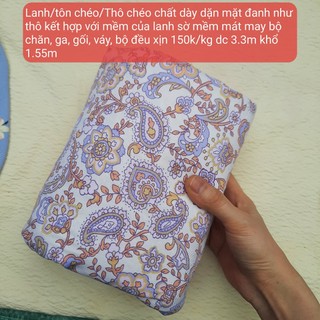 Vải Lanh chéo/Tôn chéo/Thô chéo 75k/0.5kg