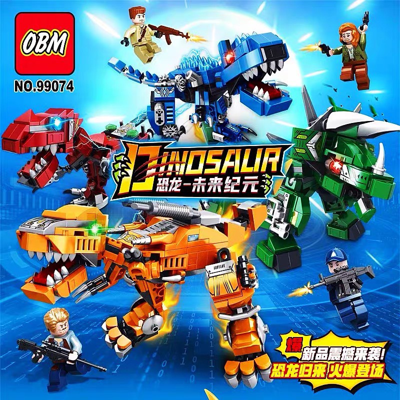 Đồ chơi lắp ráp Khủng long biến hình chiến đấu