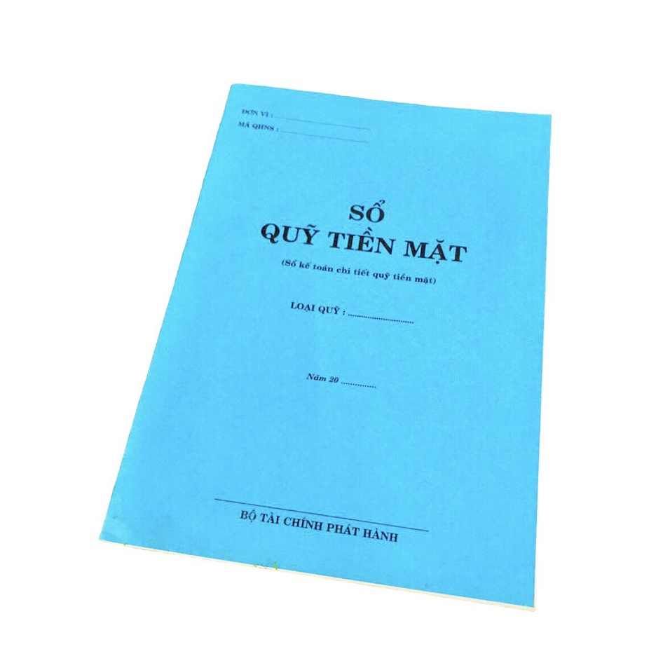 Sổ Quỹ Tiền Mặt Dành Cho Cơ Quan - Doanh Nghiệp