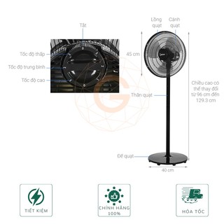 Quạt đứng Midea FS40-18CB