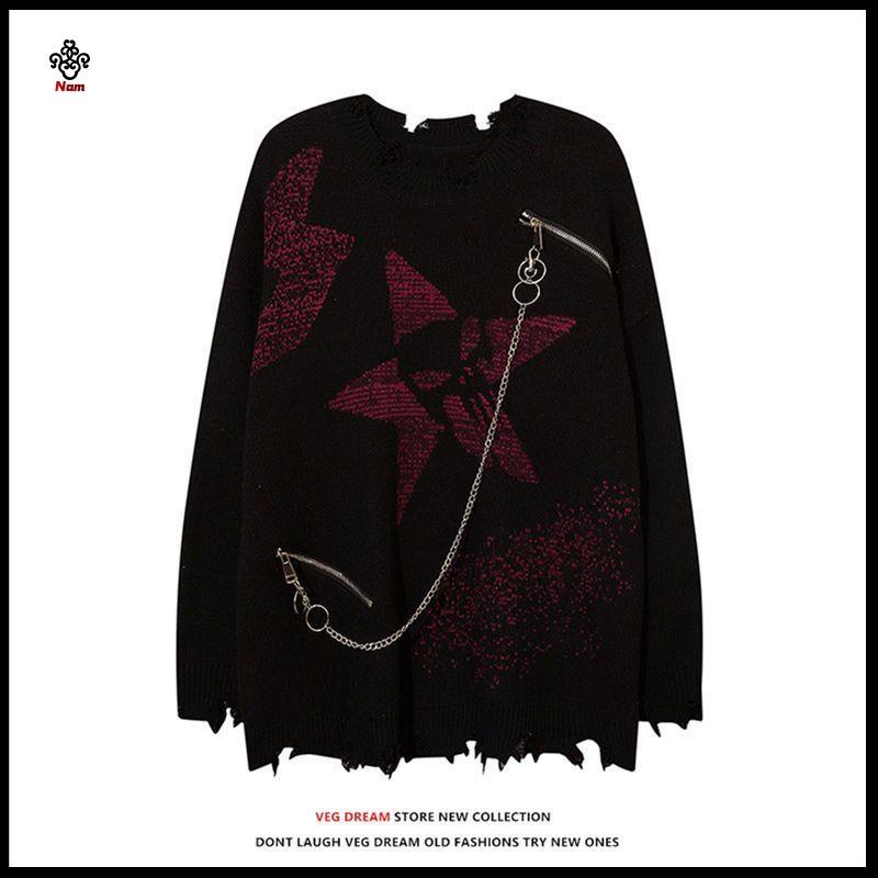 Ch t L Ng cao O len nam Áo Sweater Đường Phố cao Cổ Phong Cách Âu Mỹ#Áo Thun Tay Ngắn In Chữ 39; s 39; s Thời Trang Cho Nữ#Giày Lười Thời Trang Cho Cặp Đôi 39; s#Áo Dệt Kim Dáng Rộng 39; s Màu Tối Thiết Kế Lỗ Rỗng Cá Tính