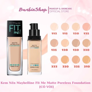 KEM NỀN FIT ME Maybelline ( Đủ Tone) -Có Bill Chính Hãng- Có Vòi