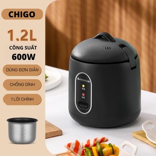 Nồi cơm điện chigo đa năng mini - nồi nấu cơm, nấu cháo, hầm, hấp luộc - nồi điện mini phù hợp cho gia đình