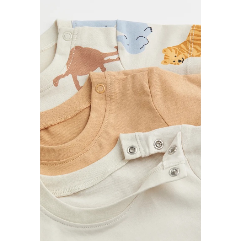 Set 3 bộ quần áo ngắn tay 1046926002 HM H&M_US authentic